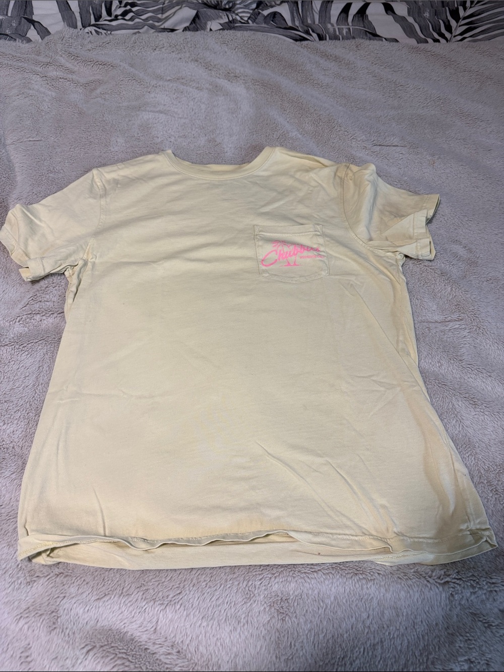 chubbies Light Yellow “Weekends Only” Tee